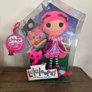 Lalaloopsy Confetti Carnivale Pink Doll with Cat Accessory